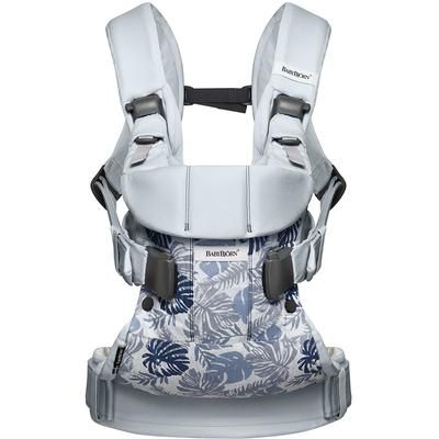 BabyBjorn Baby Carrier One - Pale Blue/Leaf Print