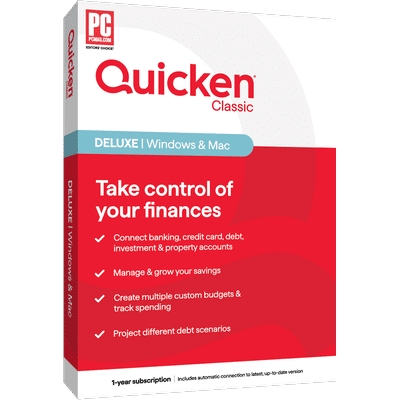 Quicken Deluxe for Mac Personal Finance Software