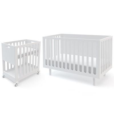 Oeuf Fawn 2-in-1 Crib System - White