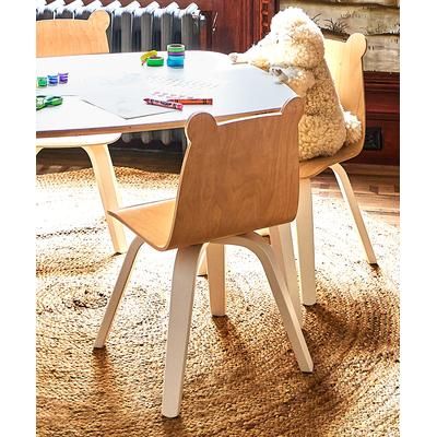 Oeuf Bear Play Chair (Set of 2) - White/Birch