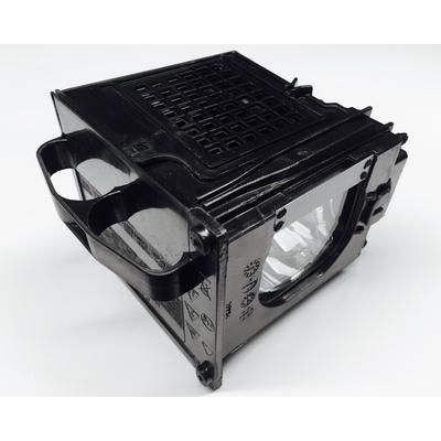 Jaspertronics™ OEM 915P049A10 Lamp & Housing for Mitsubishi TVs with Philips bulb inside - 1 Year Warranty