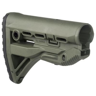 FAB Defense GLSHOCK AR-15/M16/M4 Recoil Reducing Stock Polymer OD Green FX-GLSHOCKG