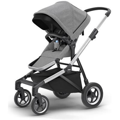 Thule Sleek Single-to-Double Stroller - Grey Melange