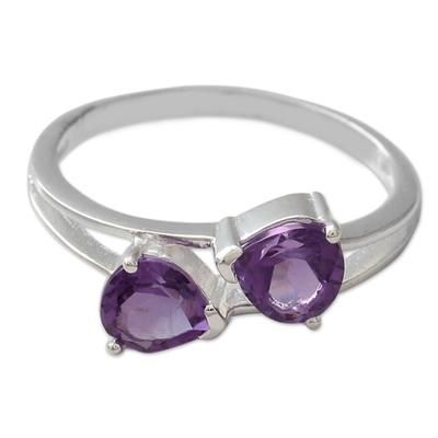 Amethyst cocktail ring, 'Encounters'