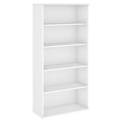 Bush Business Furniture SCB136WH - Studio C 5 Shelf Bookcase in White