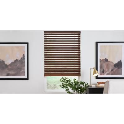Cordless 2 Inch Faux Wood Blinds | 24" x 36"