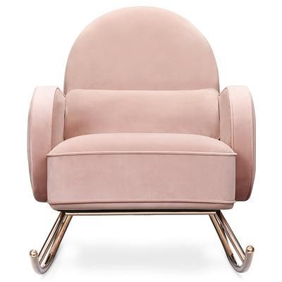 Nursery Works Compass Rocker - Blush Velvet