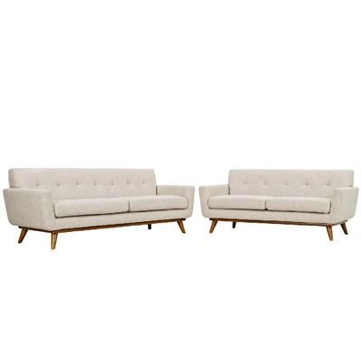 Engage Loveseat and Sofa Set of 2 EEI-1348-BEI