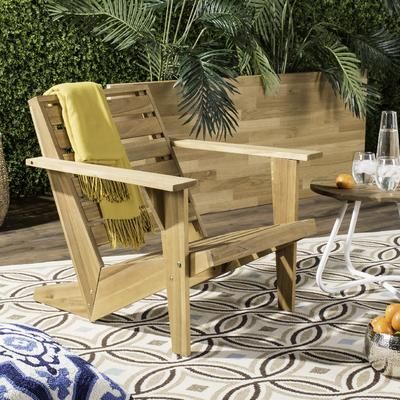 Lanty Adirondack Chair in Natural - Safavieh PAT6746A