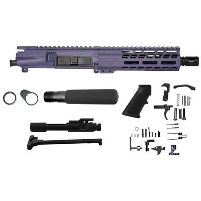 Ghost Firearms Upper Receiver Pistol Lower Parts Kit 5.56mm 7.5in Pistol 4150 Moly Steel Barrel 1-7 Twist 7in M-LOK Free Float Hand Guard A2 Flash
