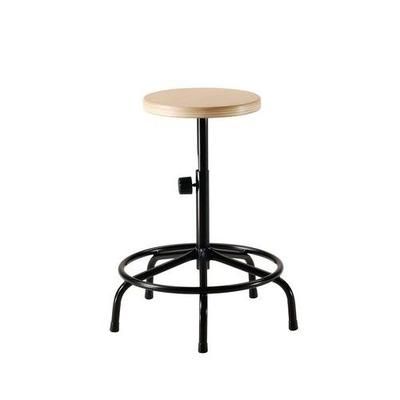tabouret guichet assise bois ass h min:57 cm ass h max:70 cm