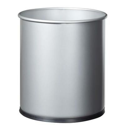Corbeille À Papier Papéa 15l Gris Métal - Rossignol Pro