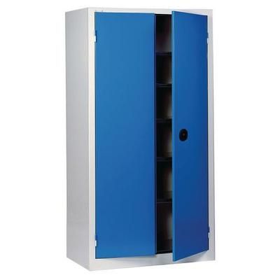 Armoire Monobloc Haute H 1980 X L 1200 X P 50 0 Gris/bleu - Acial
