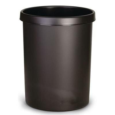 Corbeille Ronde Plastique 45l Noire - Vepabins