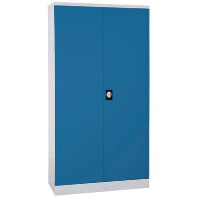 Armoire A Monter Pt Bat H1950xp423xl100 0gris/bleu+4tab - Manutan Expert