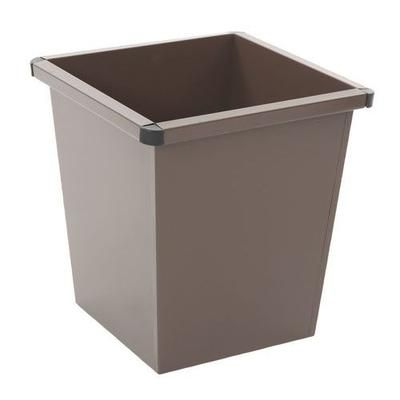 Corbeille À Papier Conique 27l Brun - Vepabins