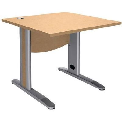 Bureau Droit Quatuor Pieds Métal T.1316 - 80cm - Manutan Expert