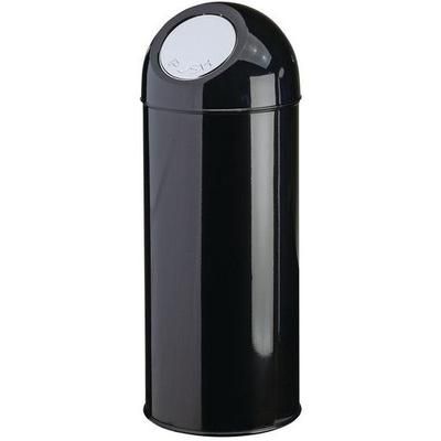 Poubelle Dome 55l Noire 835 X Dia 31 - Vepabins