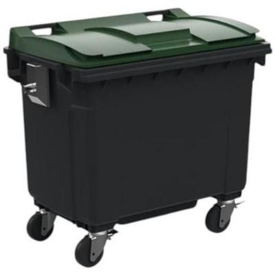 Conteneur 660l Couvercle Vert Tourillon Metal Renforce Metal - Sulo