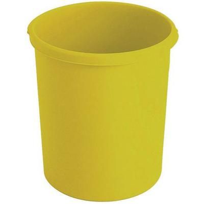 Corbeille En Plastique 30l Jaune - Vepabins