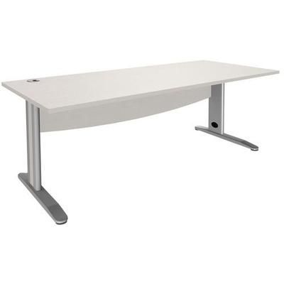 Bureau Droit Quatuor Pieds Métal T.2318 - 180cm - Manutan Expert
