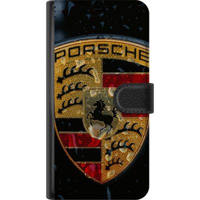 Kompatibelt Lommeboketui til Samsung Galaxy A56 Porsche emblem plakat luksusbil emblem sportsbil logo Stuttgart klassisk retro design bilmerke kunst