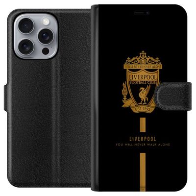 Kompatibelt Lommeboketui til Apple iPhone 16 Pro Max Liverpool-emblem offisiell klubbdesign 2025