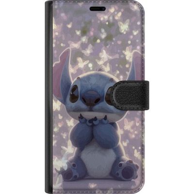 Kompatibelt Lommeboketui til Motorola Moto G14 Stitch med søte sommerfugler søt Disney kawaii blå alien sommerfugler magisk pastell drømmeaktig motiv