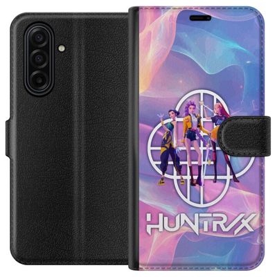 Kompatibelt Lommeboketui til Samsung Galaxy A17 5G Huntrix Neon Trio Kpop Demon Hunter Fargerikt futuristiskt design med tre kvinnelige helter i past