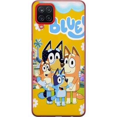 Kompatibelt Mobilskal till Samsung Galaxy A12 Färgglad familjeillustration med lekfulla hundkaraktärer - varm barnposter perfekt för barnrum och glad