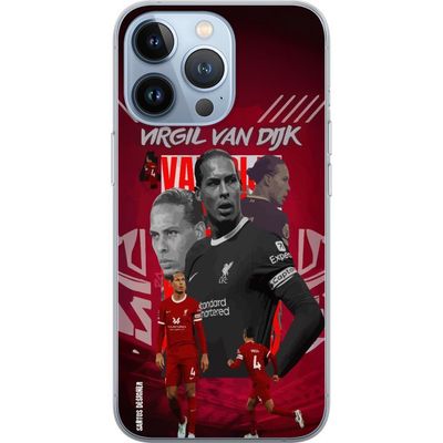 Kompatibelt Mobildeksel til Apple iPhone 13 Pro Virgil van Dijk Liverpool Nederland kraftfull forsvarsgeneral stabil trygg og en av verdens beste mid