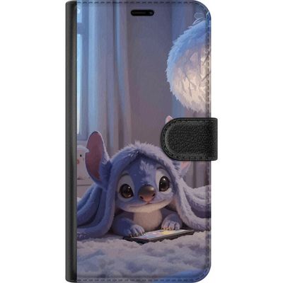 Kompatibelt Lommeboketui til Motorola Moto G15 Stitch under teppe med telefon kveldskos i blå toner sjarmerende drømmeaktig design for alle som elske