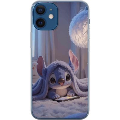Kompatibelt Mobildeksel til Apple iPhone 12 mini Stitch under teppe med telefon kveldskos i blå toner sjarmerende drømmeaktig design for alle som els