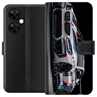 Kompatibelt Lommeboketui til OnePlus Nord CE 3 Lite BMW M Power Illustrasjon - Nærbilde av Hvit Racing Design Sportsbil Kunst