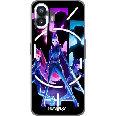 Kompatibelt Mobildeksel til Nothing Phone (2) Futuristisk jentegruppe illustrasjon med neon lys og sterke farger i sci-fi estetikk