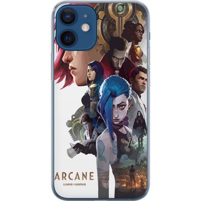 Kompatibelt Mobildeksel til Apple iPhone 12 Arcane LoL plakat League of Legends Netflix anime Jinx Vi spillfigurer fanart fantasi kunstverk