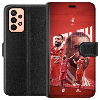 Kompatibelt Lommeboketui til Samsung Galaxy A23 Mohamed Salah Liverpool Egypt rask kreativ ving og Premier League-ikon som står for mål magi og elega