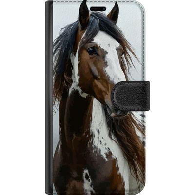Kompatibelt Lommeboketui til Samsung Galaxy A16 5G Häst Djurmotiv Grafisk Design Natur Kraftfullt Motiv