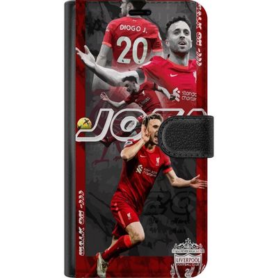 Kompatibelt Lommeboketui til Samsung Galaxy A16 5G Liverpool FC Diogo Jota fotballplakat Portugal angriper nr 20 Premier League røde fan art