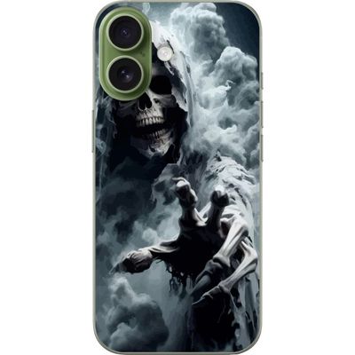 Kompatibelt Mobildeksel til Apple iPhone 17 Død Dødsengel plakat dødskalle skrekk mørkhetsånd skummel tåke mørk design kunst