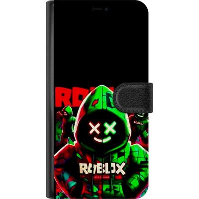Kompatibelt Lommeboketui til Samsung Galaxy A16 5G Roblox Shadow Squad Design mørk neon-inspirert stil med grønne og røde kontraster for et kult inte
