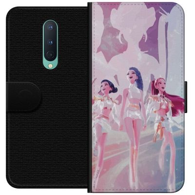 Kompatibelt Lommeboketui til OnePlus 8 K-Pop Demon Hunters silver idol trio - futuristisk K-pop-inspirert gruppedesign med glitrende sceneklær