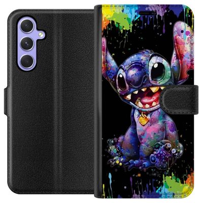 Kompatibelt Lommeboketui til Samsung Galaxy A54 Lilo og Stitch