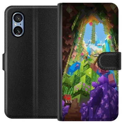 Kompatibel Tegnebogsetui til Sony Xperia 10 VI Minecraft