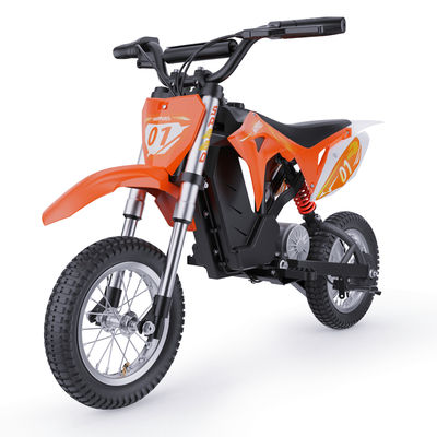 HillMiles Elektrisk Barnmotorcykel 12”, 300W Motor, 25 km/h, 3 Hastigheter, Dubbel Fjädring, För Barn 4–10 År