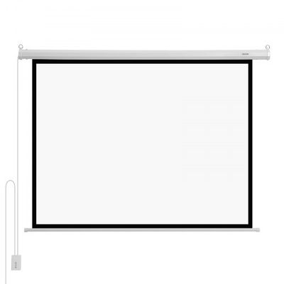 Projektorduk, Motoriserad Elektrisk, 1710x70x1250 mm, Vit, PVC