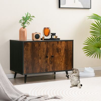 Kattlåda Förvaring, 31.5x20x22.5 tum, Svart , Star