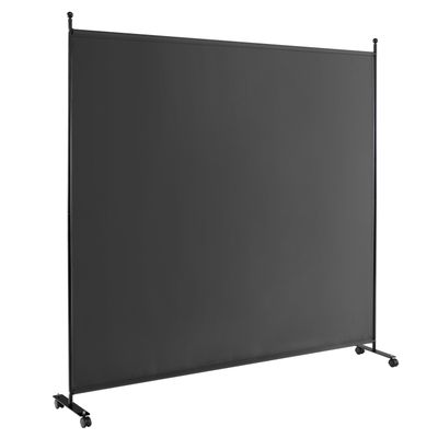 Rumsavdelare, Enpanelig med Hjul, 185×30×185 cm, Grå , Star