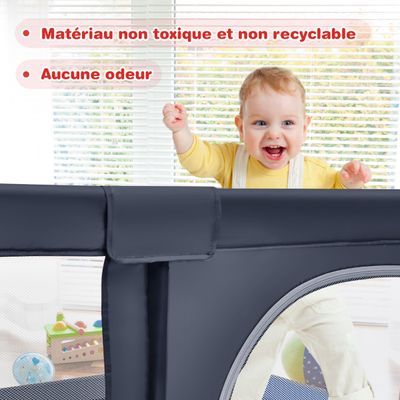 Baby legeplads, 190x120x69 cm, Sort , Star