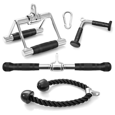 Gym Attachment Set, 4-delars kabelmaskin, svart och silver , Star
